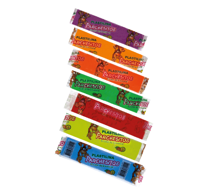 13161🎨🧩 Plastilina en Barra Parchesitos 32 cc - D1401081