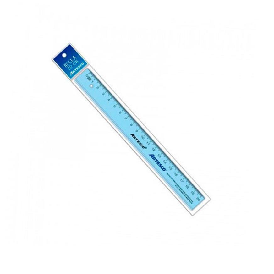 131262 📏 Regla Artesco Cristal Transparente 20 cm – D1327020