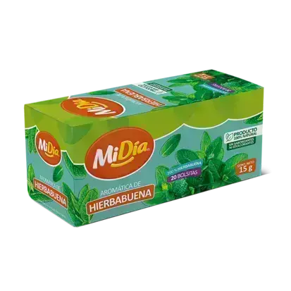 1021-2 🌿 Aromática Hierbabuena MiDía CX20 Bolsitas 20g