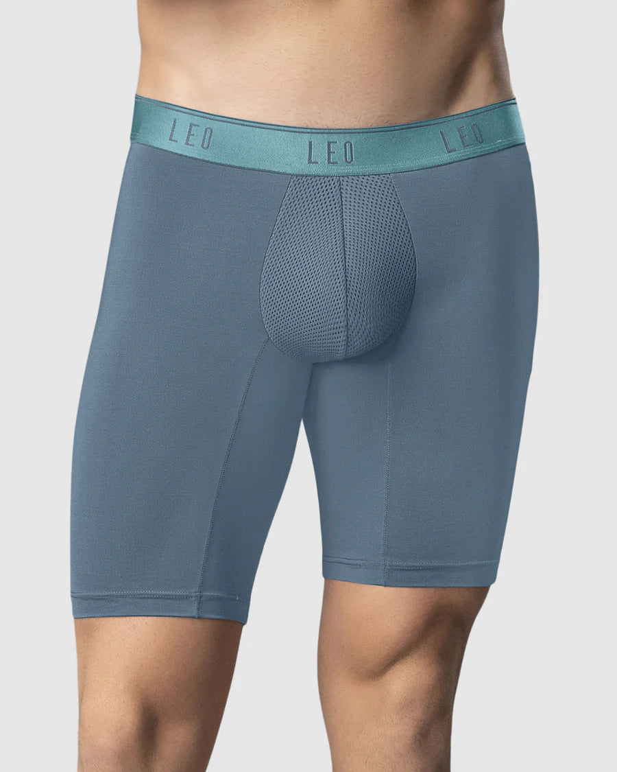 Bóxer deportivo largo con bolsillo lateral en microfibra - 033309