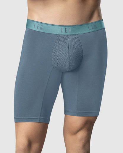 Bóxer deportivo largo con bolsillo lateral en microfibra - 033309