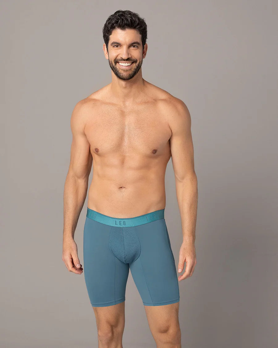 Bóxer deportivo largo con bolsillo lateral en microfibra - 033309