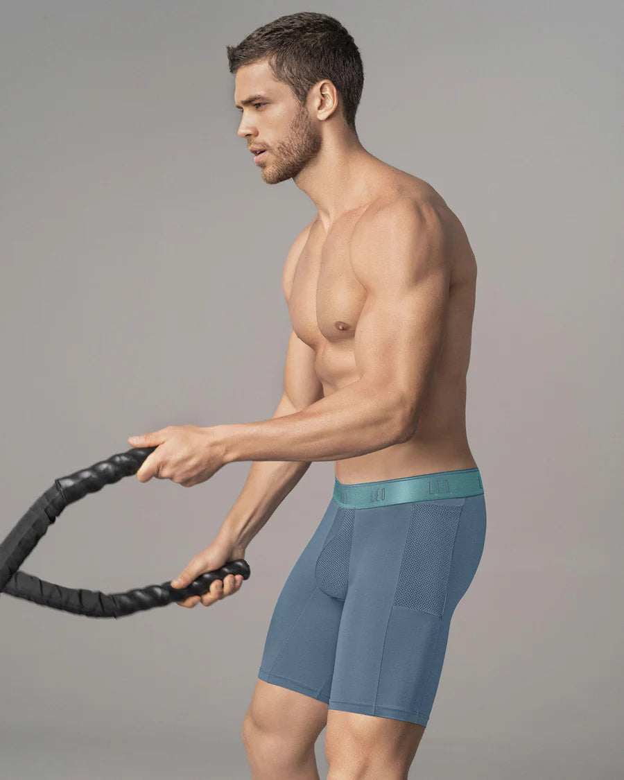 Bóxer deportivo largo con bolsillo lateral en microfibra - 033309