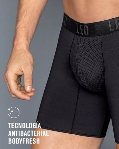 Bóxer deportivo largo con bolsillo lateral en microfibra - 033309