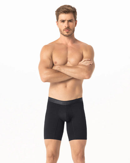Bóxer deportivo largo con bolsillo lateral en microfibra - 033309