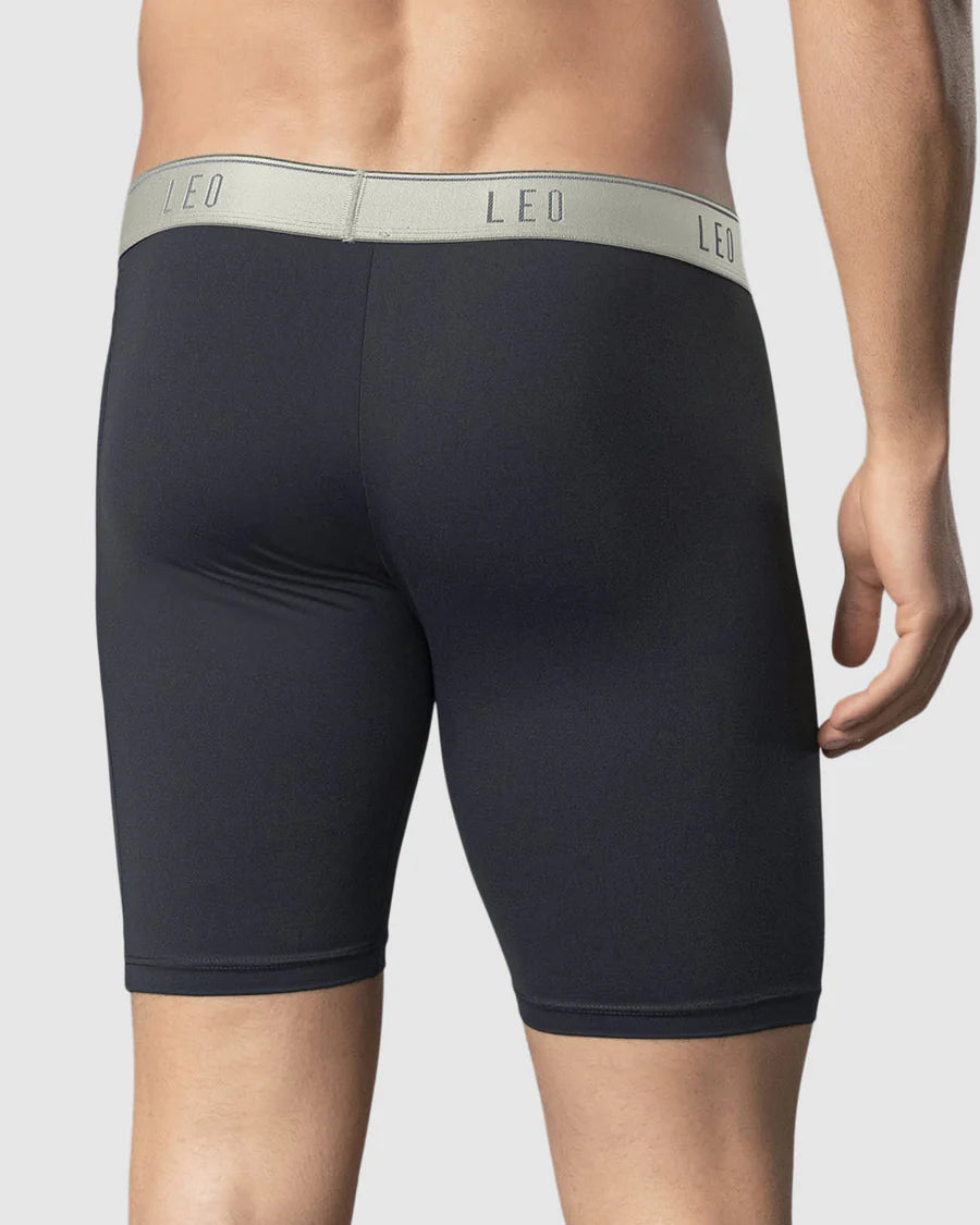 Bóxer deportivo largo con bolsillo lateral en microfibra - 033309