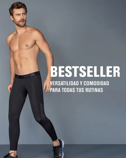 Licra deportiva en microfibra con mallas transpirables para hombre