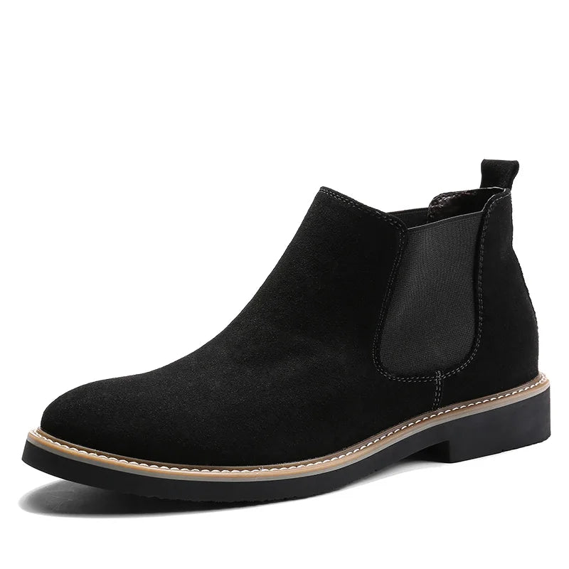 2022 New Men Boots High Quality Suede Leather Chelsea Boots Men Autumn Boots for Men Botas Zapatos De Hombre Chaussure Homme