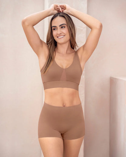 Brasier tipo top de copas extraíbles totalmente cómodo y liviano Flexi Brastop