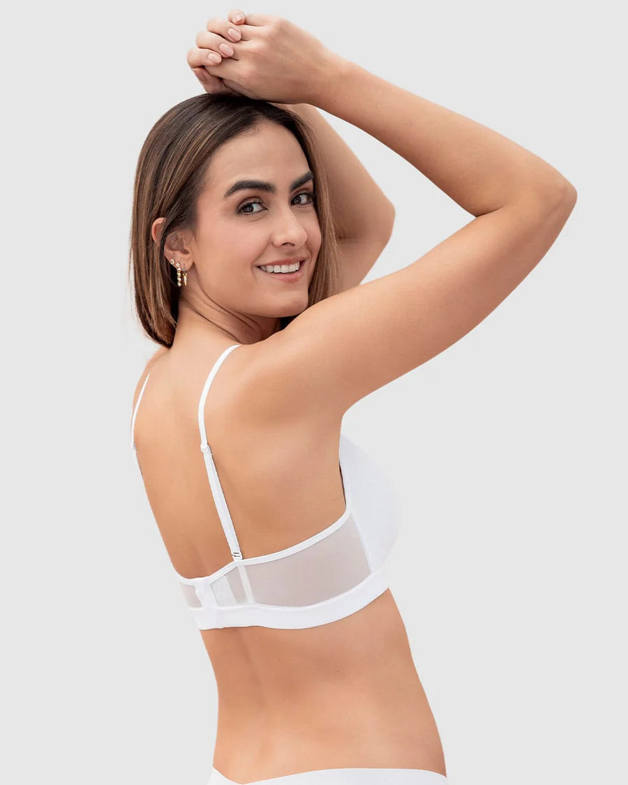 Brasier sin arco Pura Comodidad con detalles en tul