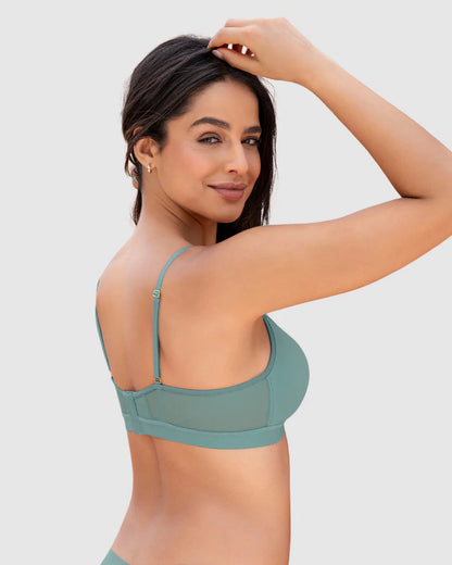 Brasier sin arco Pura Comodidad con detalles en tul
