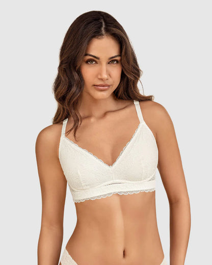 Bralette con costuras internas que simulan arcos