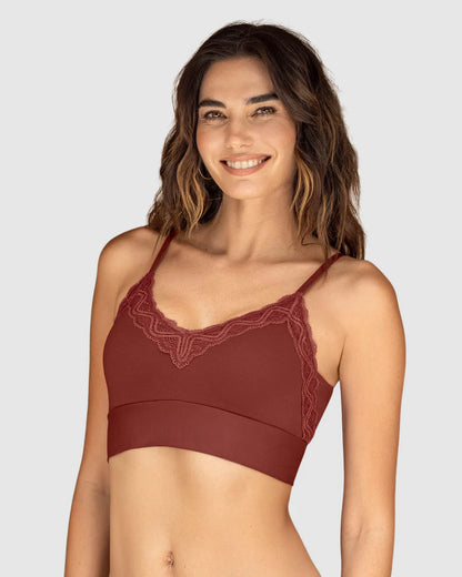 Bralette cómodo y suave con buen cubrimiento en espalda