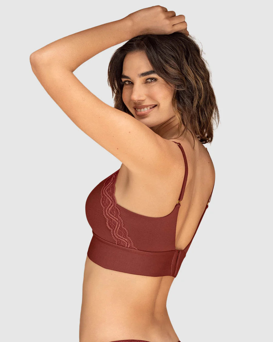 Bralette cómodo y suave con buen cubrimiento en espalda