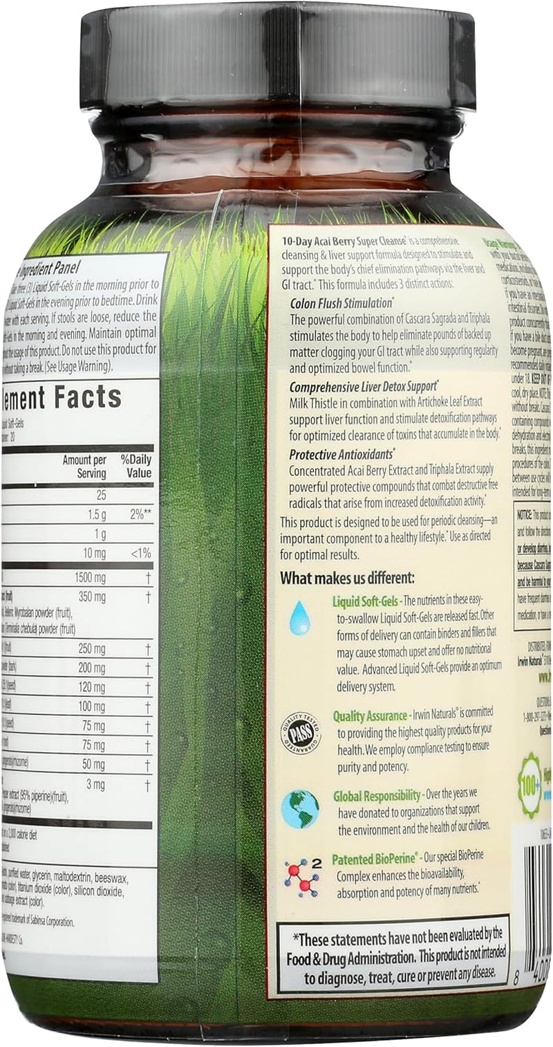 10-Day Acai Berry Super Cleanse 60 Softgel