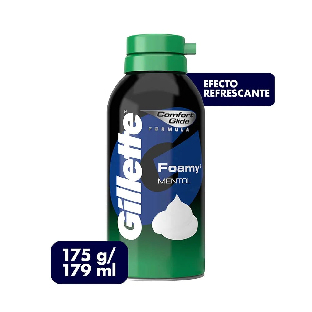 1552 ❄️ Espuma para Afeitar Gillette Foamy Mentol 175g