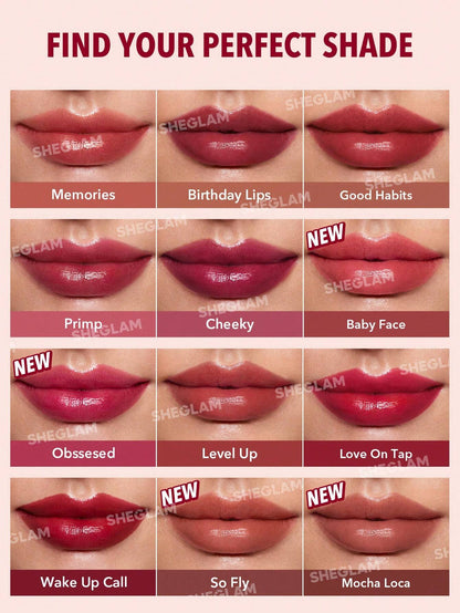 SHEGLAM Take a Hint Lip Tint-Baby Face Color Changing Long-Lasting Lip Gloss High Gloss Finish All Day Non-Sticky Moisturizing Lip Stain for Dry Lips Pink Liquid Lipstick Easter Mother'S Day Graduation Birthday Holiday Winter Y2K Fancy Fashion Makeup Cosmetic Party Beach Travel Camping Outdoors School Campus Trip Festivals Decor Gift Present Rose Girl Cosplay Best Color Charm Vibe