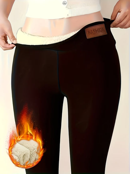 6864 🔥 PANTALONES TÉRMICOS DE FORRO POLAR PARA MUJER 🖤