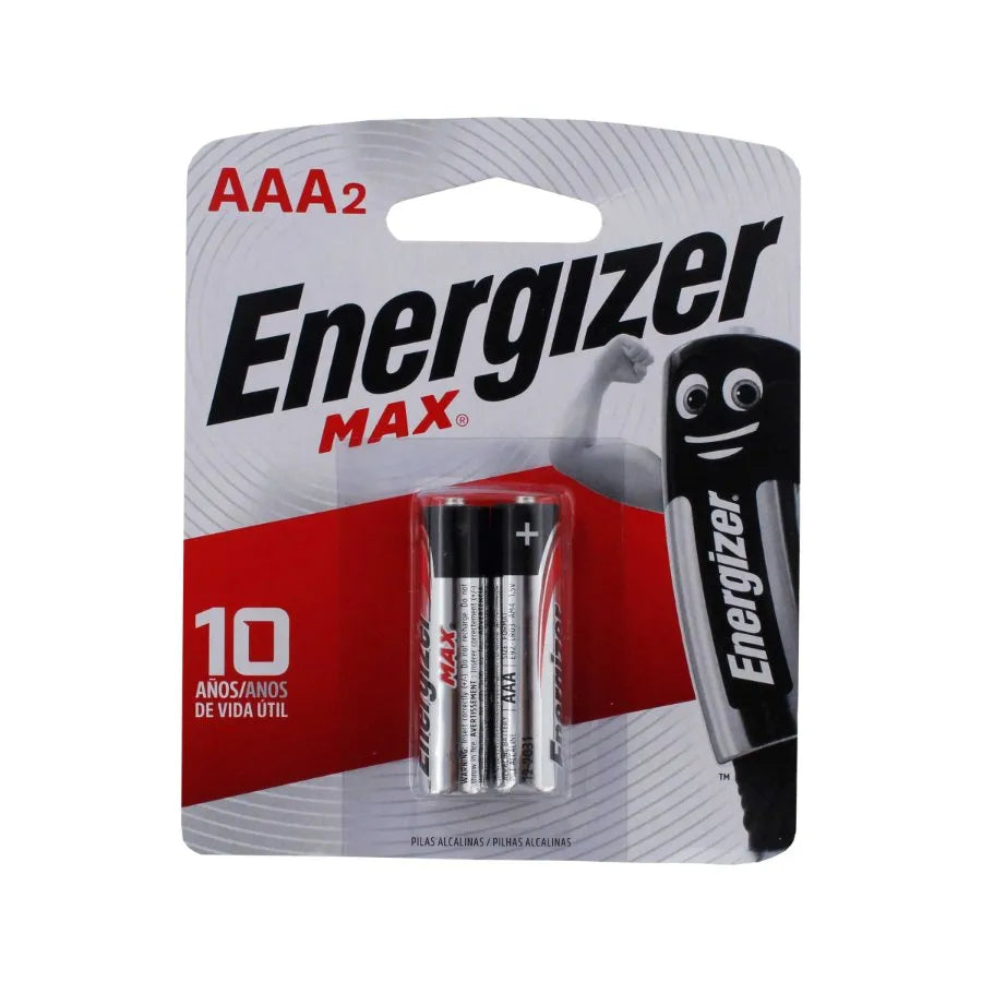 1223-1 🔋 Pilas Alcalinas AAA Energizer Max x2 Unidades