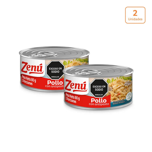 Pollo con antipasto Zenú x 80g c/u - N 14038