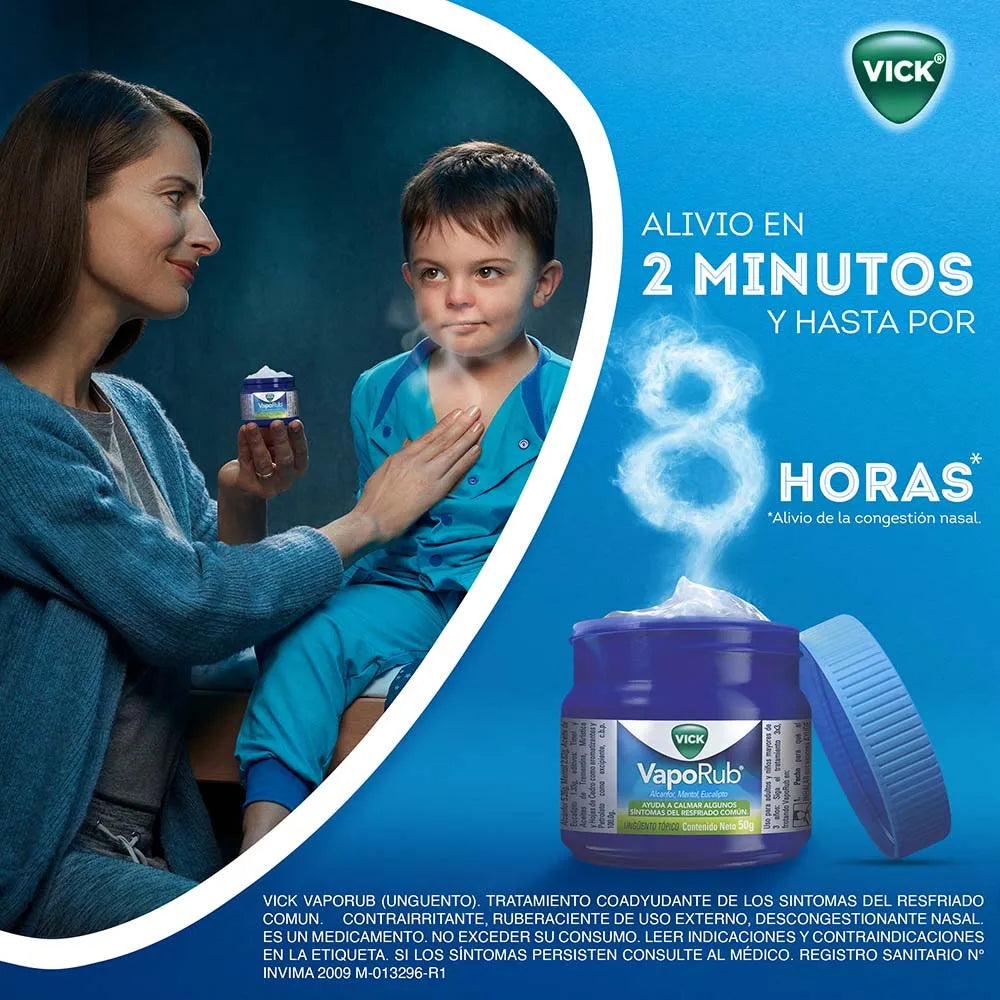 Vick VapoRub x 50g - N27767  y 100g - N31198
