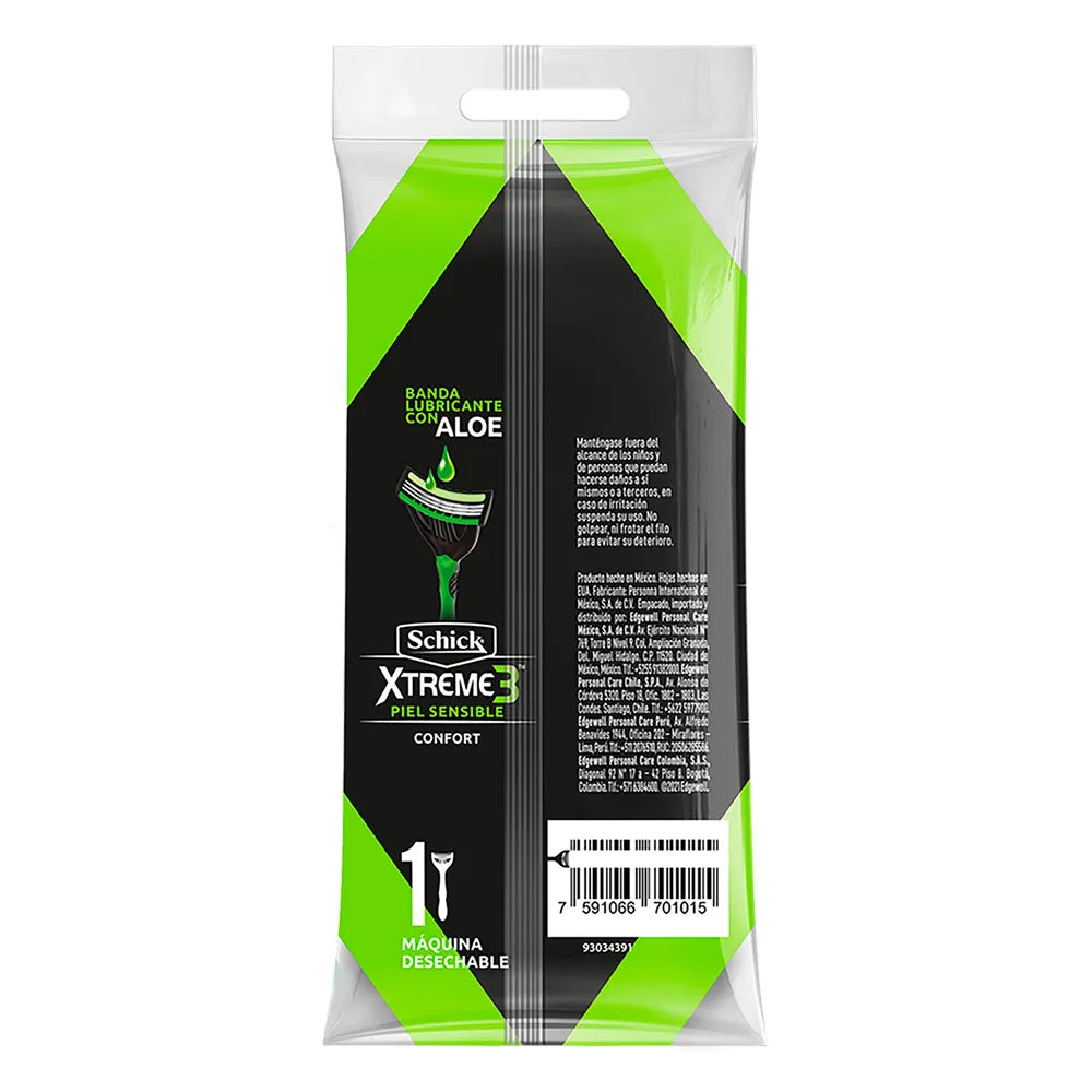 166-1 🔵 Schick Xtreme3 Piel Sensible