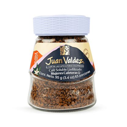 1093-15 ☕💜 Café Juan Valdez Liofilizado Mujeres Cafeteras 95 g