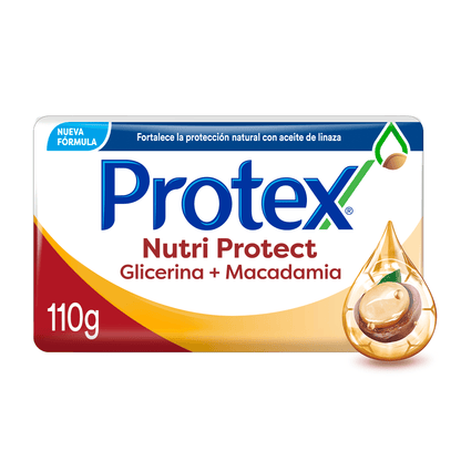 1313 🧼 Jabón en Barra Protex® Nutri Protect Glicerina + Macadamia 110g