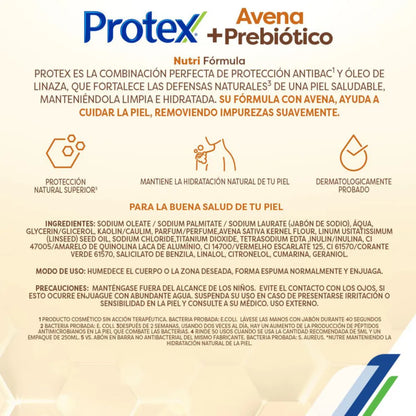 1316 🧼 Jabón en Barra Protex® Avena + Probiótico 110g