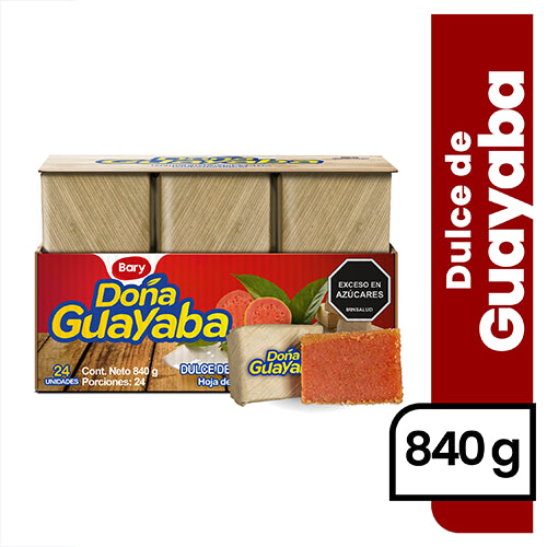 10146-4 🍃 Dulce de Guayaba Veleño Bary Cartón x24u 840g