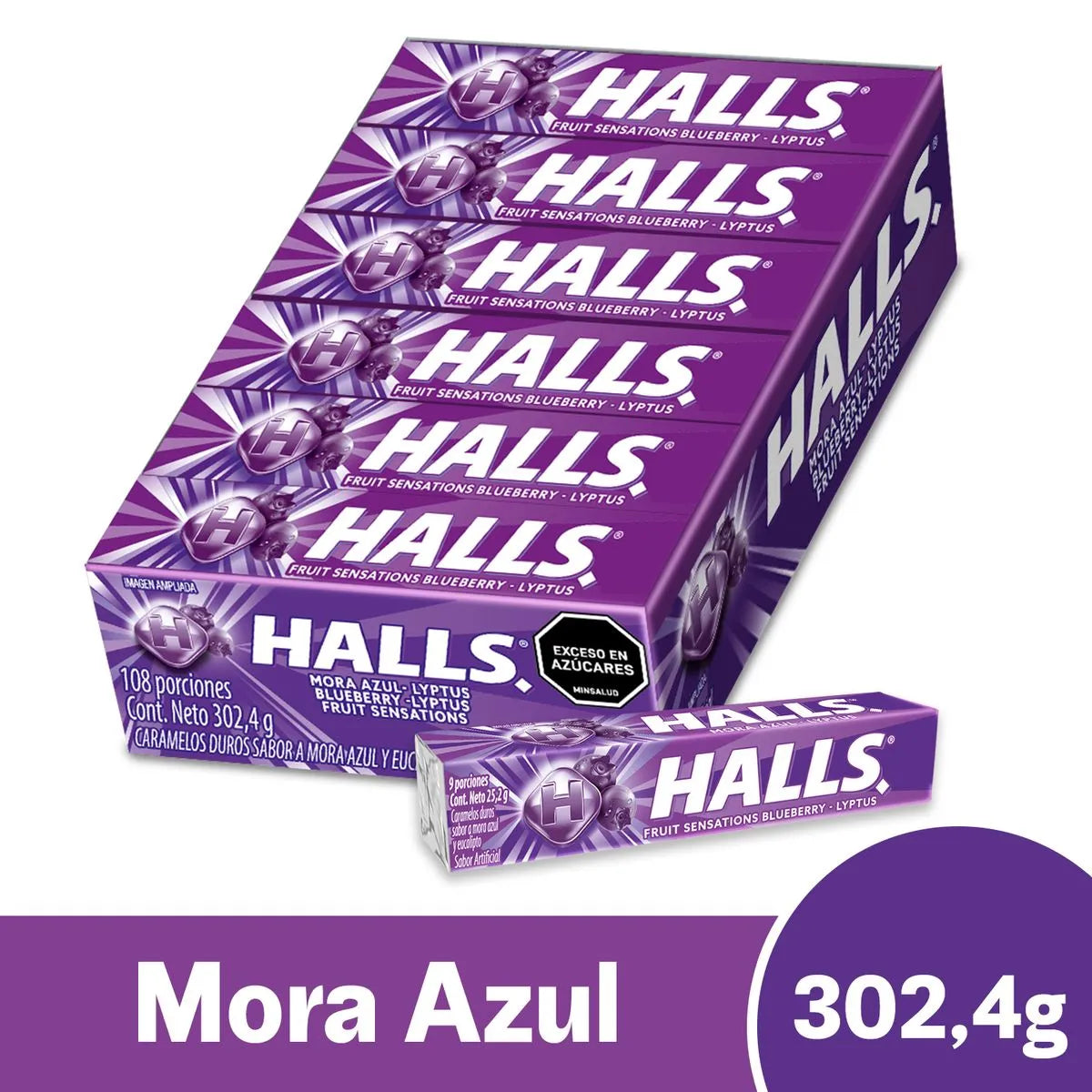 10121-8 Halls Barra Mora Azul