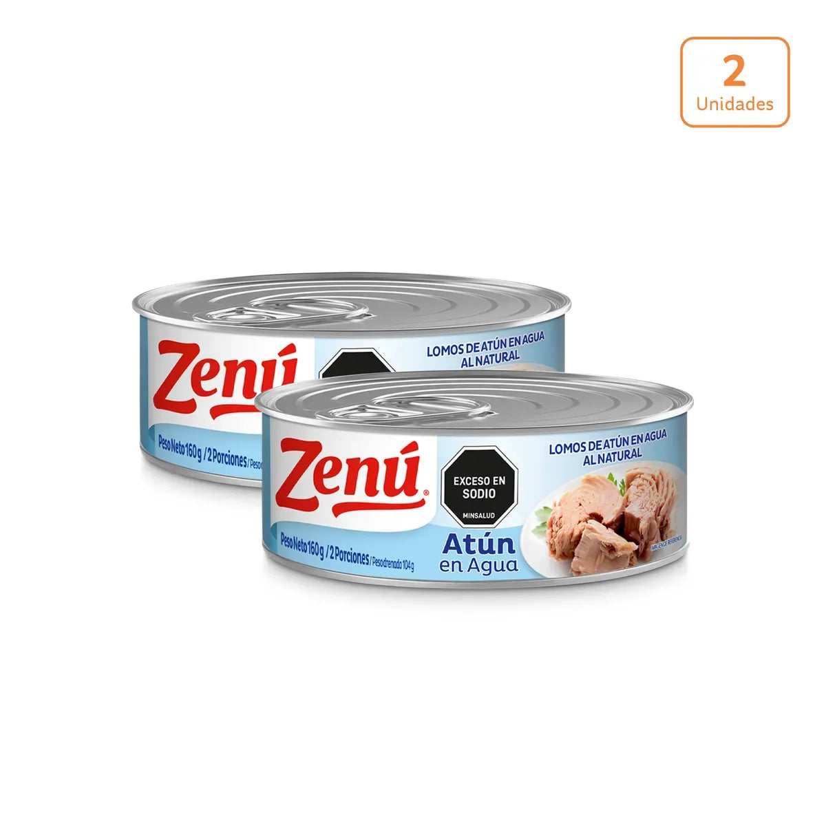 Lomo de atún Zenú en agua x 160g c/u - N17132