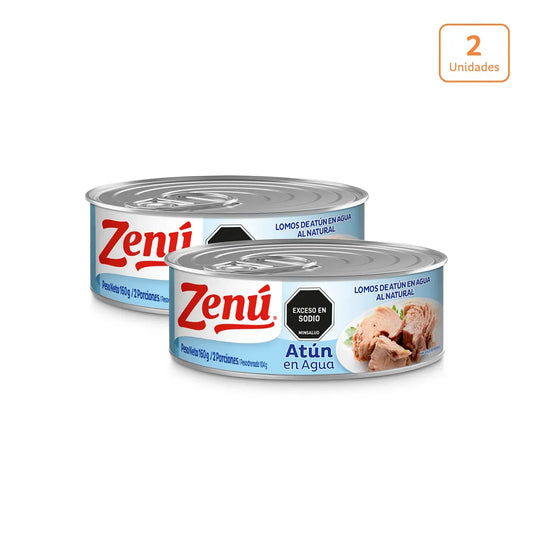 Lomo de atún Zenú en agua x 160g c/u - N17132