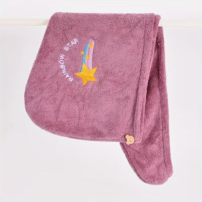 61221 💜 Gorro Toalla de Microfibra para Cabello – Secado Rápido (Púrpura) - P8-08