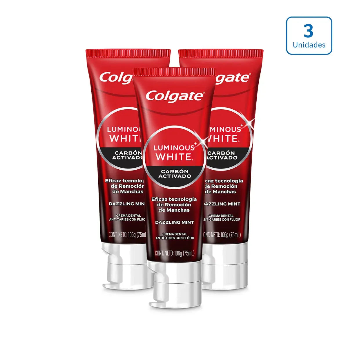 1229 Crema Dental Colgate Luminous White Carbón x 75ml - CÓD N28484