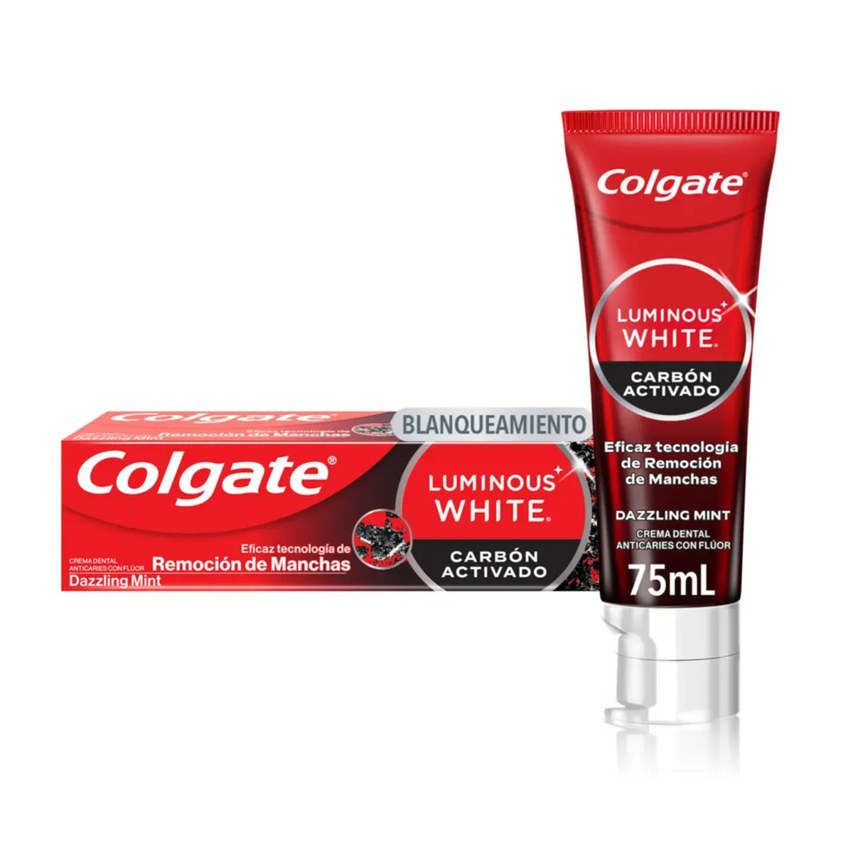 1229 Crema Dental Colgate Luminous White Carbón x 75ml - CÓD N28484
