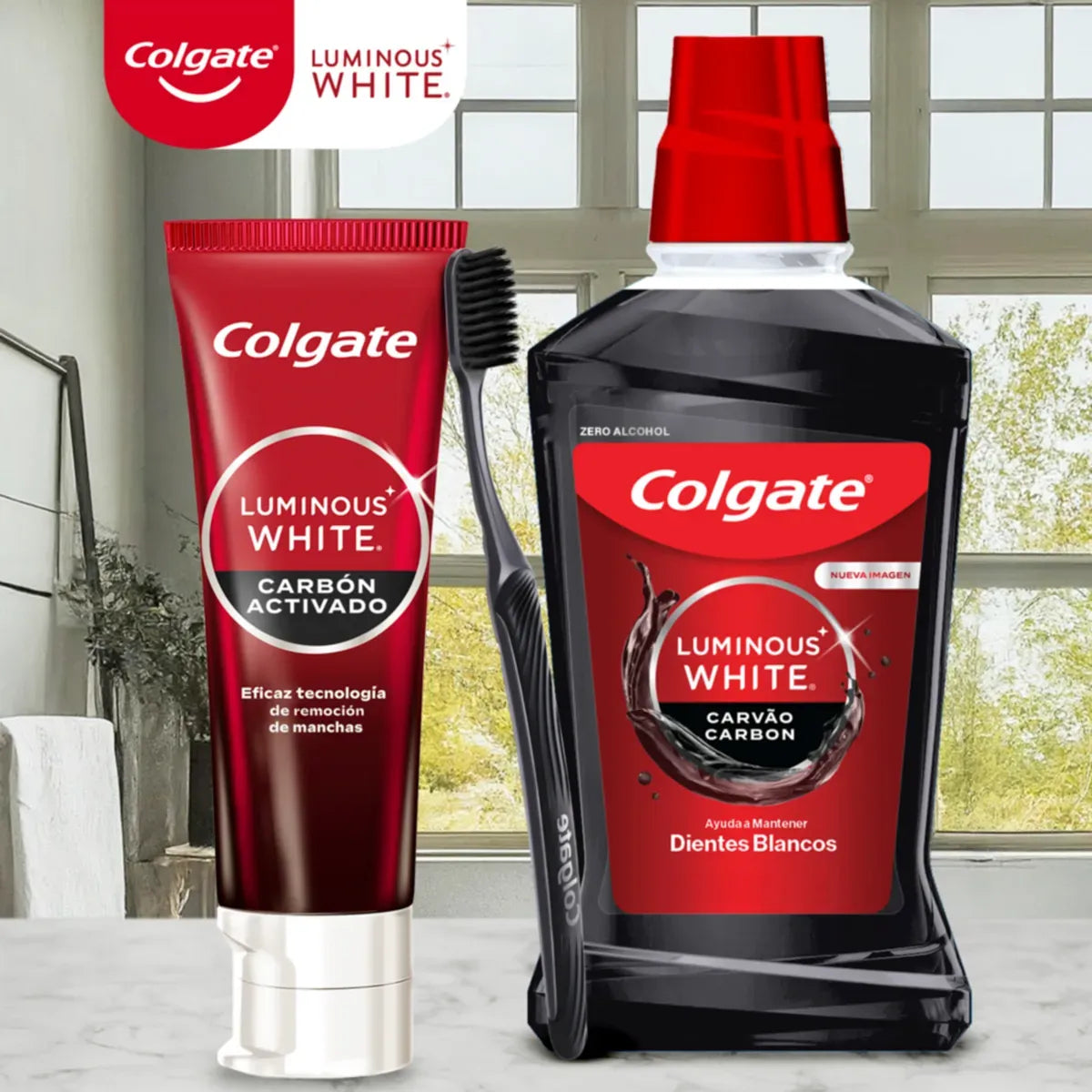 1229 Crema Dental Colgate Luminous White Carbón x 75ml - CÓD N28484