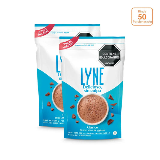 Chocolate en polvo Lyne con Splenda x 200g c/u X 2 - N17699