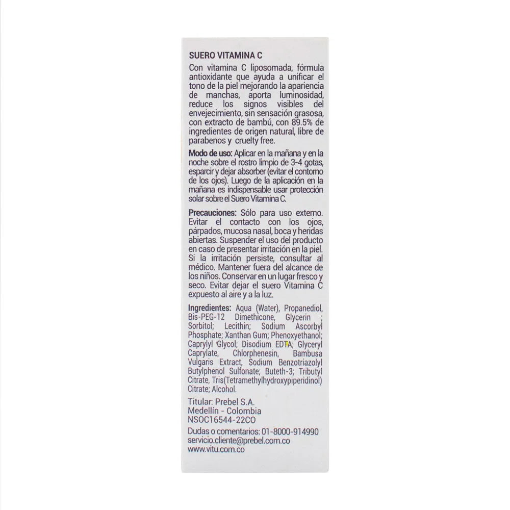 2422 🍊 Suero Facial Vitú Vitamina C 30 ml - PB0091162