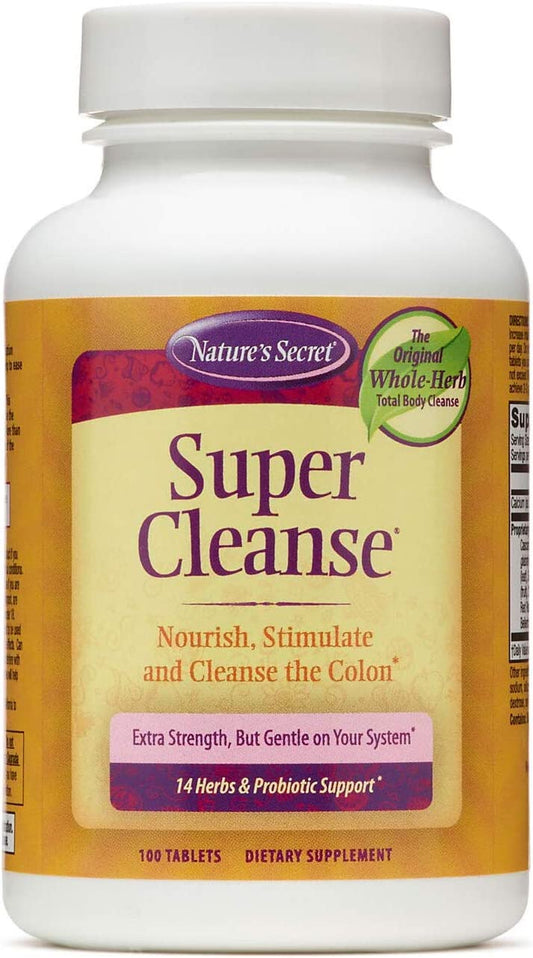 Super Cleanse by  | Herbal and Probiotic Support, 100 Tablets