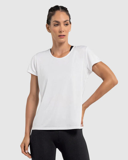 Camiseta deportiva de secado rápido y silueta semiajustada - 195324