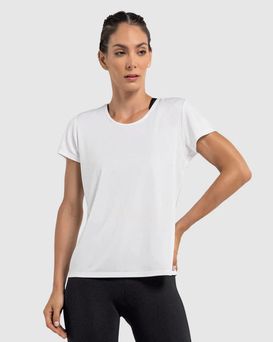 Camiseta deportiva de secado rápido y silueta semiajustada - 195324