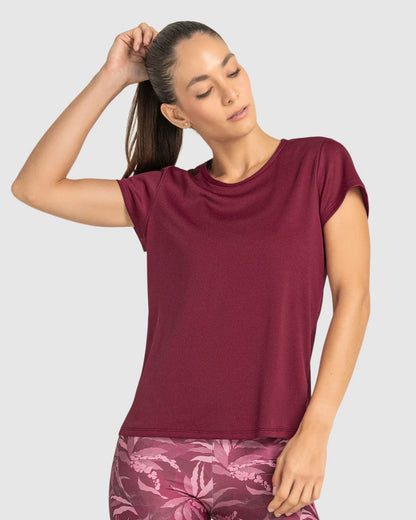 Camiseta deportiva de secado rápido y silueta semiajustada - 195324