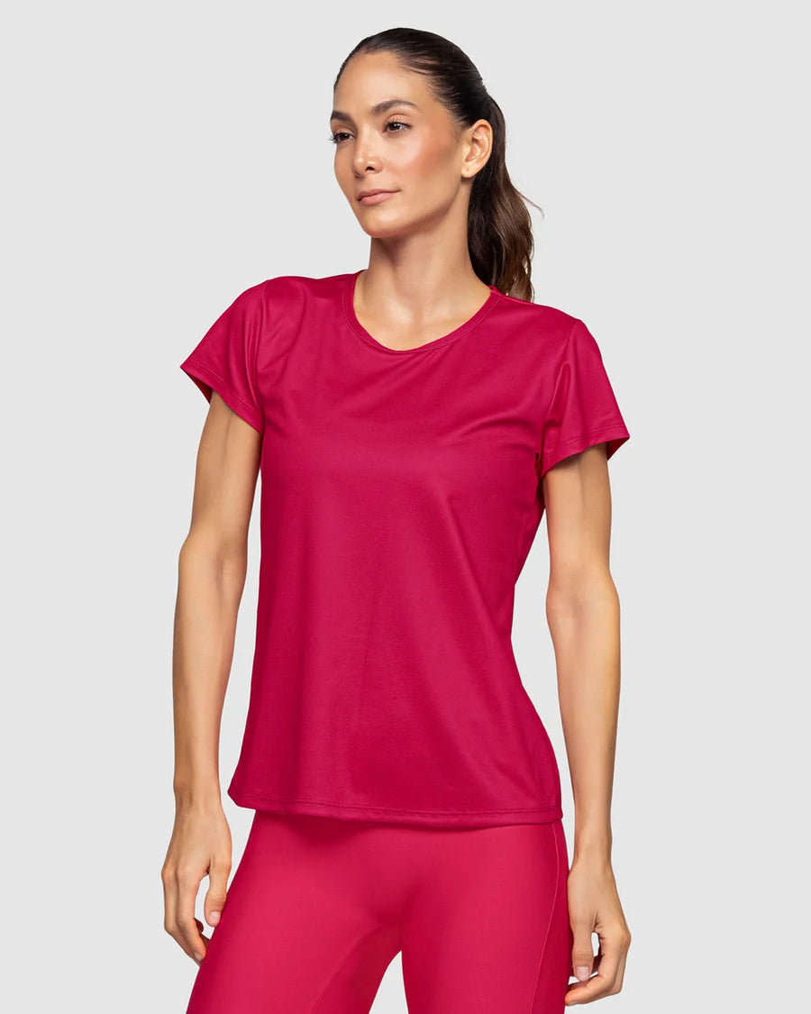 Camiseta deportiva de secado rápido y silueta semiajustada - 195324