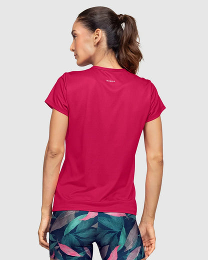 Camiseta deportiva de secado rápido y silueta semiajustada - 195324