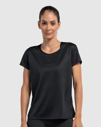 Camiseta deportiva de secado rápido y silueta semiajustada - 195324
