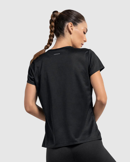 Camiseta deportiva de secado rápido y silueta semiajustada - 195324
