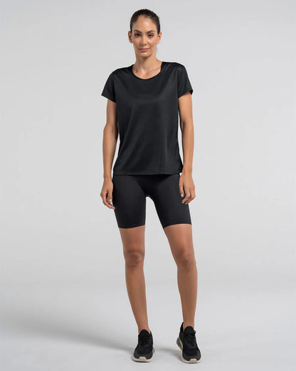 Camiseta deportiva de secado rápido y silueta semiajustada - 195324