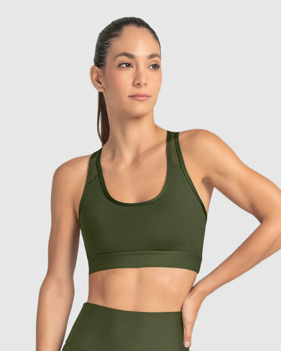 Top deportivo con espalda atlética en material de secado rápido - 195356