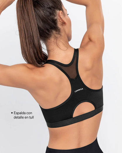 Top deportivo con espalda atlética en material de secado rápido - 195356